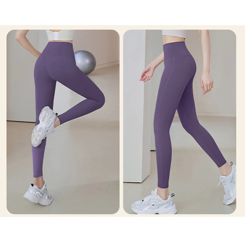 Ribbed Yoga Pants High Waisted Gym Leggings