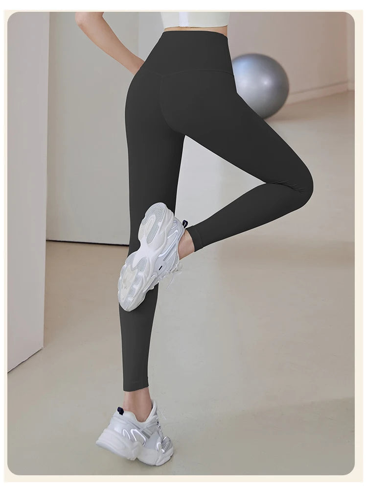 Ribbed Yoga Pants High Waisted Gym Leggings