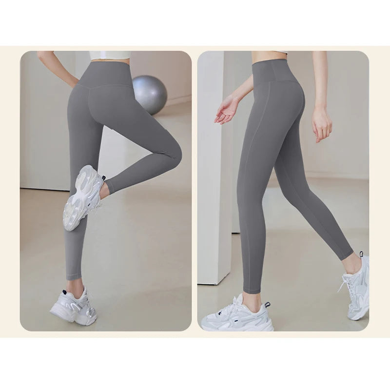 Ribbed Yoga Pants High Waisted Gym Leggings